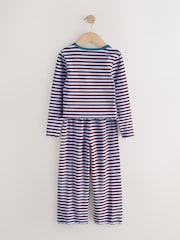 Blue/Pink Stripe Wide Leg Pyjamas 2 Pack (3-16yrs) - Image 10 of 12