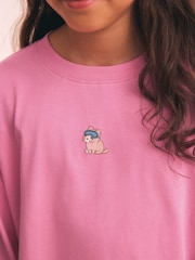 Pink/Blue Capybara Wide Leg Pyjamas 3 Pack (3-16yrs) - Image 5 of 12