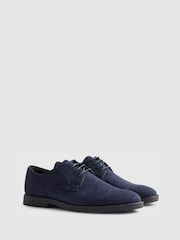River Island Blue Faux Suede Derby Shoes - Image 2 of 5