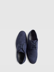 River Island Blue Faux Suede Derby Shoes - Image 4 of 5