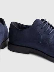 River Island Blue Faux Suede Derby Shoes - Image 5 of 5