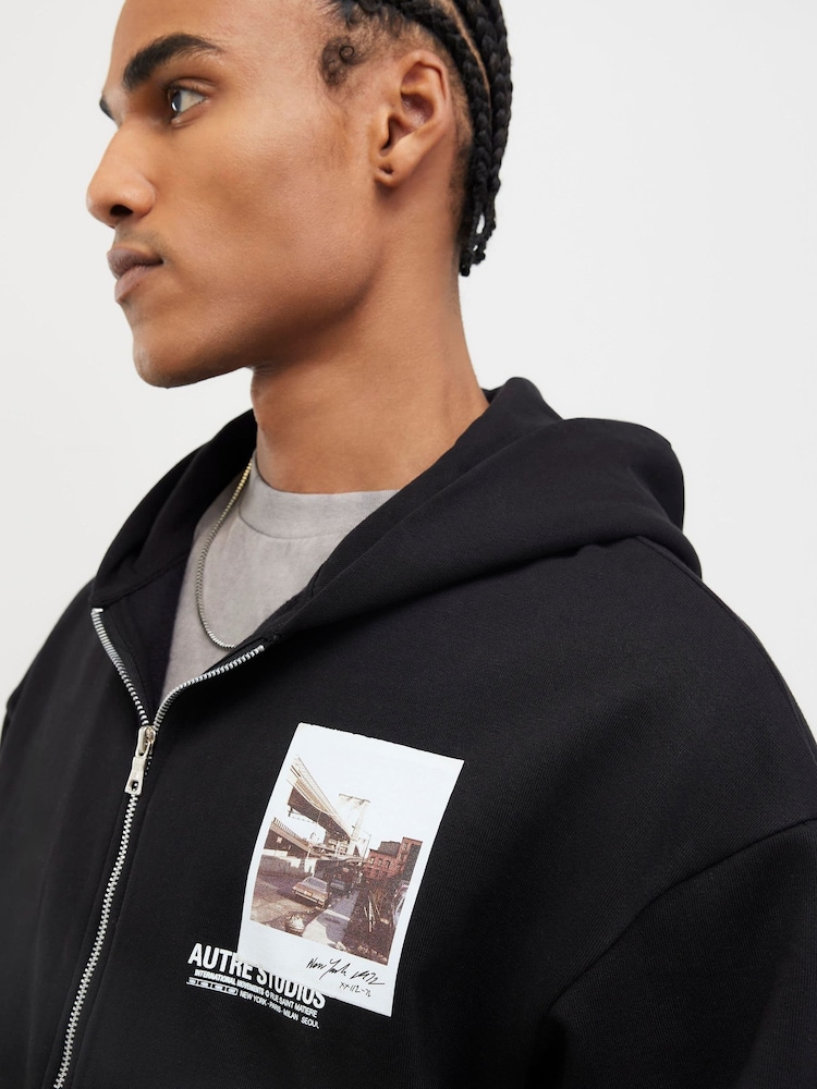 River Island Oversized Autre Studios Hoodie - Imaginea 4 din 4