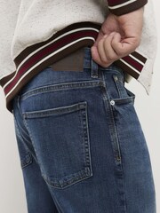 River Island Blue Straight Fit Stretch Jeans - Image 4 of 4