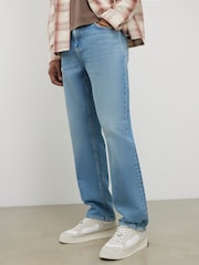 River Island Blue Straight Fit Jeans - Image 1 of 4