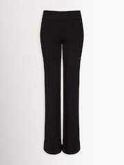 Schwarz - TALA 365 Rib Fold Waist Flared Trousers - Bild 4 von 5