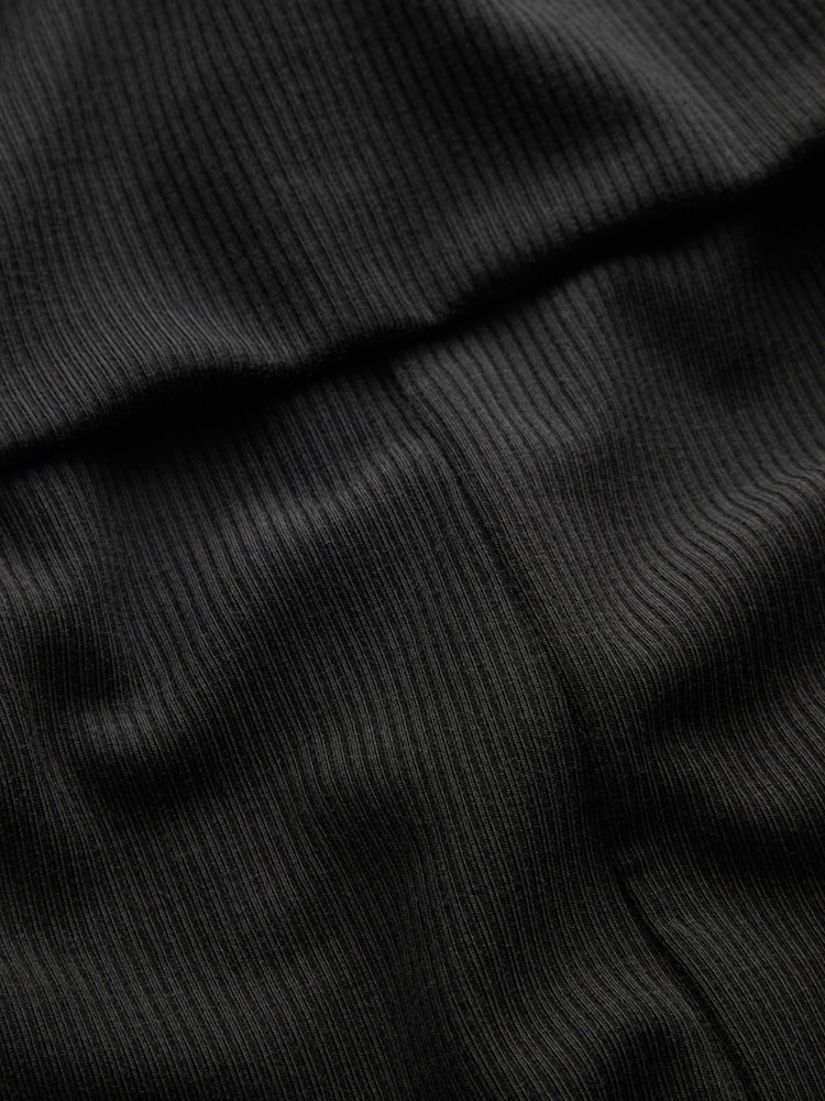 Schwarz - TALA 365 Rib Fold Waist Flared Trousers - Bild 5 von 5