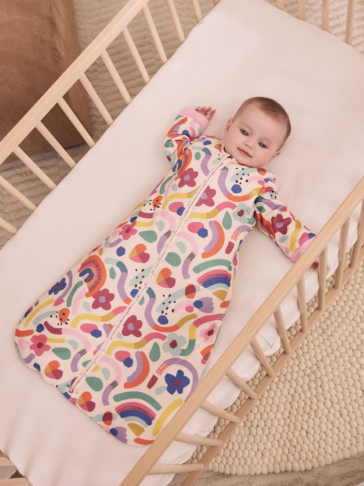 Bright Wiggle 2.5 Tog Removable Sleeve Baby Sleep Bag - Image 1 of 4 Bright Wiggle 2.5 Tog Removable Sleeve Baby Sleep Bag - Image 1 of 4