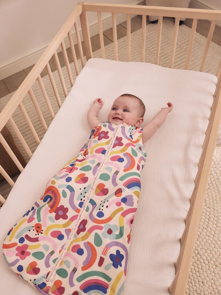 Bright Wiggle 2.5 Tog Removable Sleeve Baby Sleep Bag - Image 2 of 4 Bright Wiggle 2.5 Tog Removable Sleeve Baby Sleep Bag - Image 2 of 4