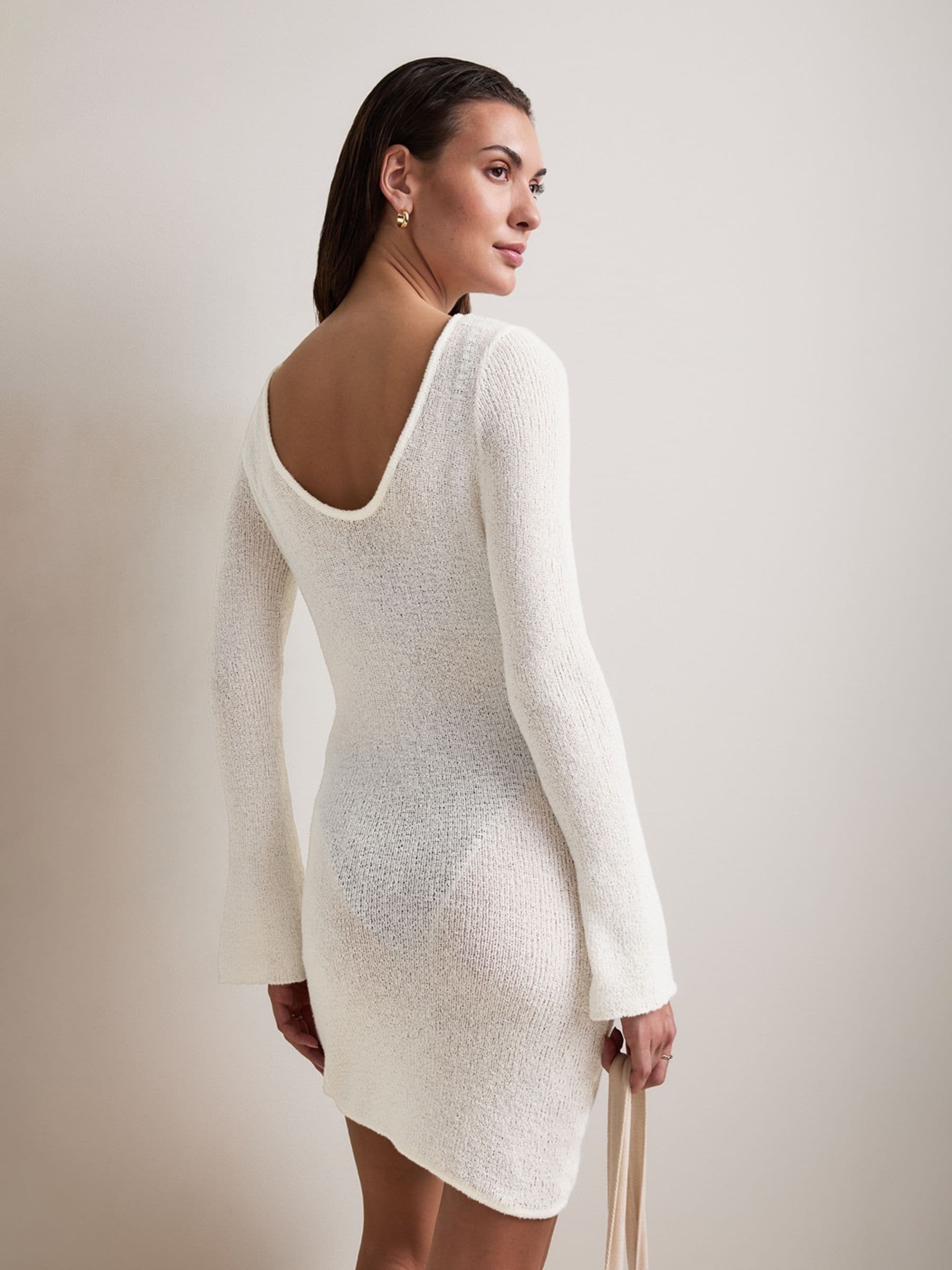 Buy TALA White Beach Knit Mini Dress from Next USA