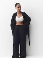 Black Studio Tie Waist Cardigan - Image 3 of 5
