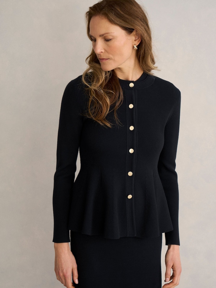 Hobbs Black Bridget Knitted Jacket - Image 1 of 4