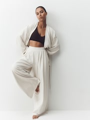 Crema - Studio Tie Waist Cardigan - Imagen 4 de 4