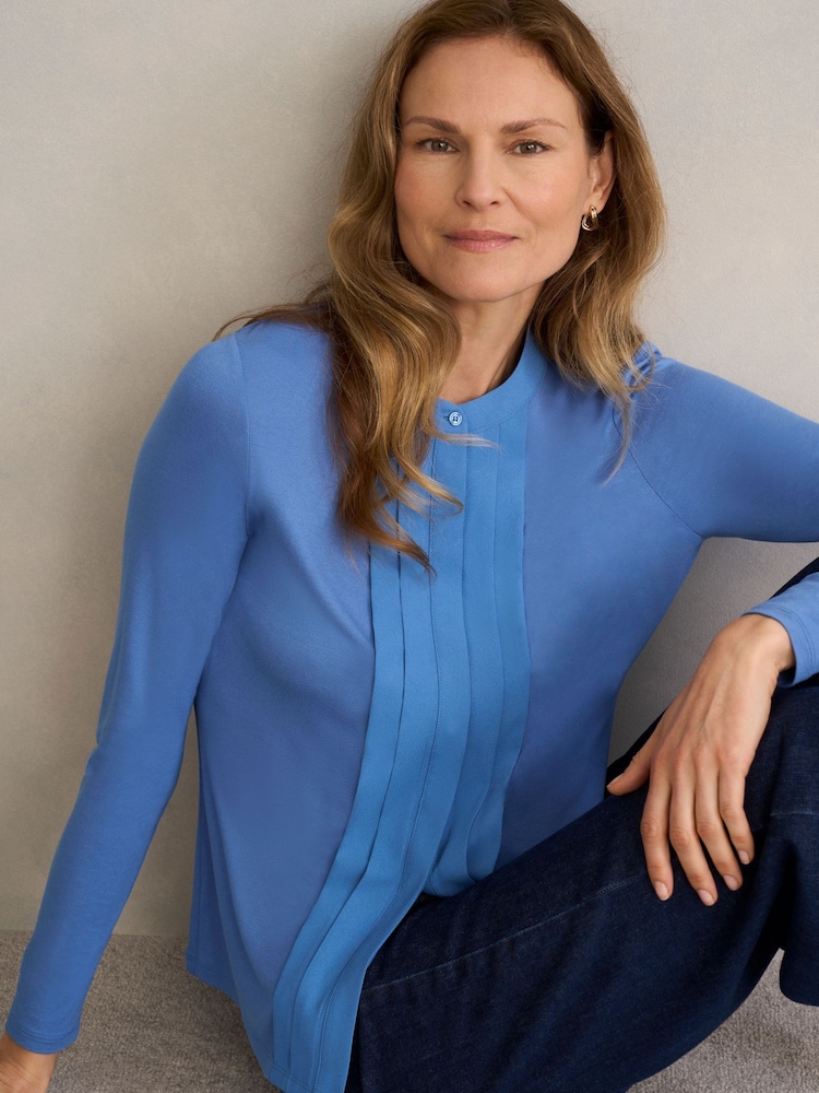 Hobbs Blue Tiana Top - Image 1 of 4 Hobbs Blue Tiana Top - Image 1 of 4