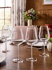Laura Ashley Set of 4 Clear Wine Glasses - Image 2 of 4