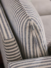Chenille Stripe Slate Blue Emory 3 Seater Sofa in a Box - Image 2 of 8