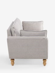 Chenille Stripe Slate Blue Emory 3 Seater Sofa in a Box - Image 9 of 11