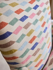 Drifted Geo Multi Wilson Highback Armchair - Image 3 of 7