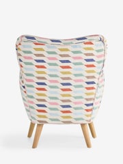 Drifted Geo Multi Wilson Highback Armchair - Image 7 of 7