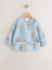 Blue Egg Weaning And Feeding Sleeved Bib - Image 4 of 8