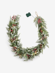 Laura Ashley Green Pre Lit Berry Christmas Garland - Image 3 of 3