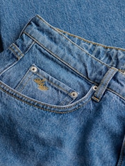 Superdry Wash Blue Mid Rise Baggy Jeans - Image 2 of 2