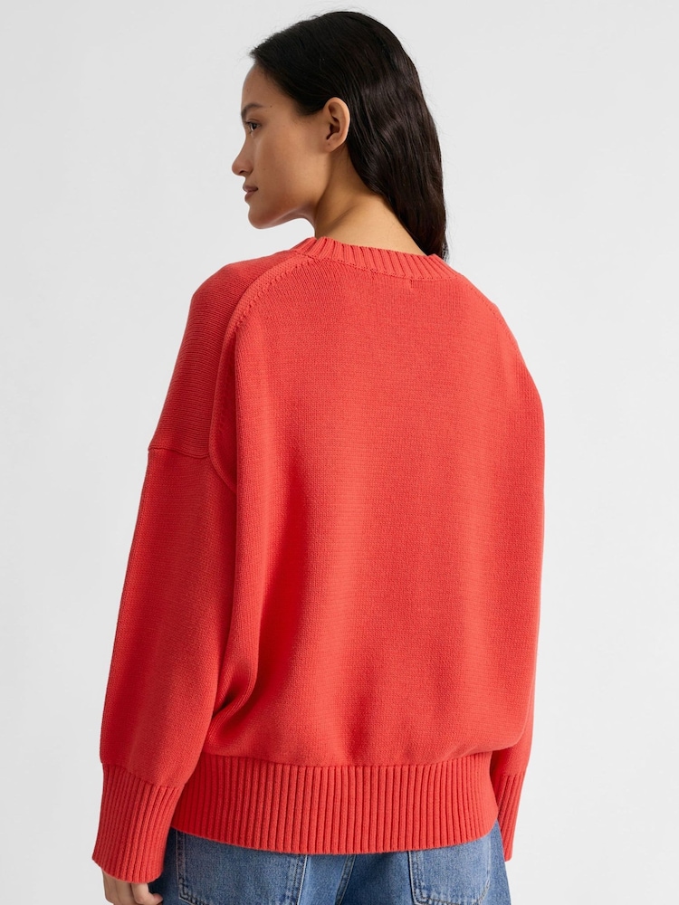 Albaray Orange Baumwollpullover - Bild 2 von 4