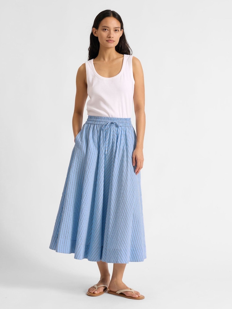 Albaray Blue Stripe Skirt - Image 1 of 4
