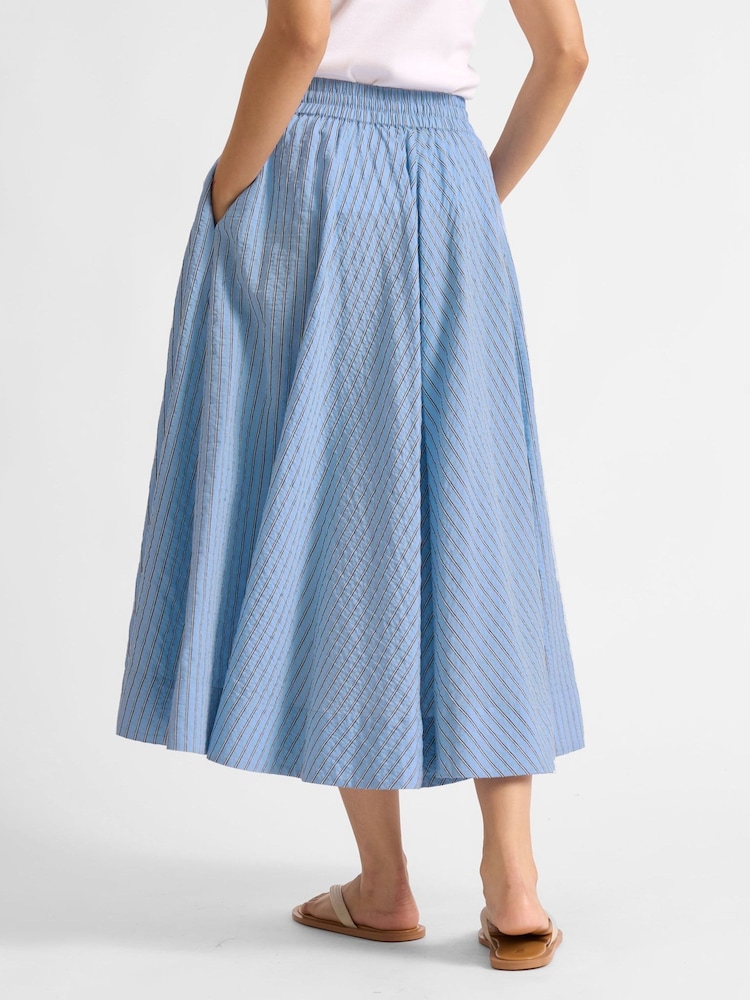 Albaray Blue Stripe Skirt - Image 2 of 4