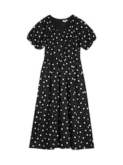 Albaray Black Large Spot Dress - Image 5 of 5