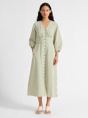 Albaray Green Stripe Dress - Image 1 of 5