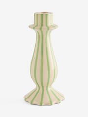 Cath Kidston Green/White Taper Candle Holder - Image 4 of 4