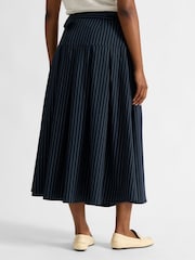Albaray Blue Pinstripe Midi Skirt - Image 2 of 4
