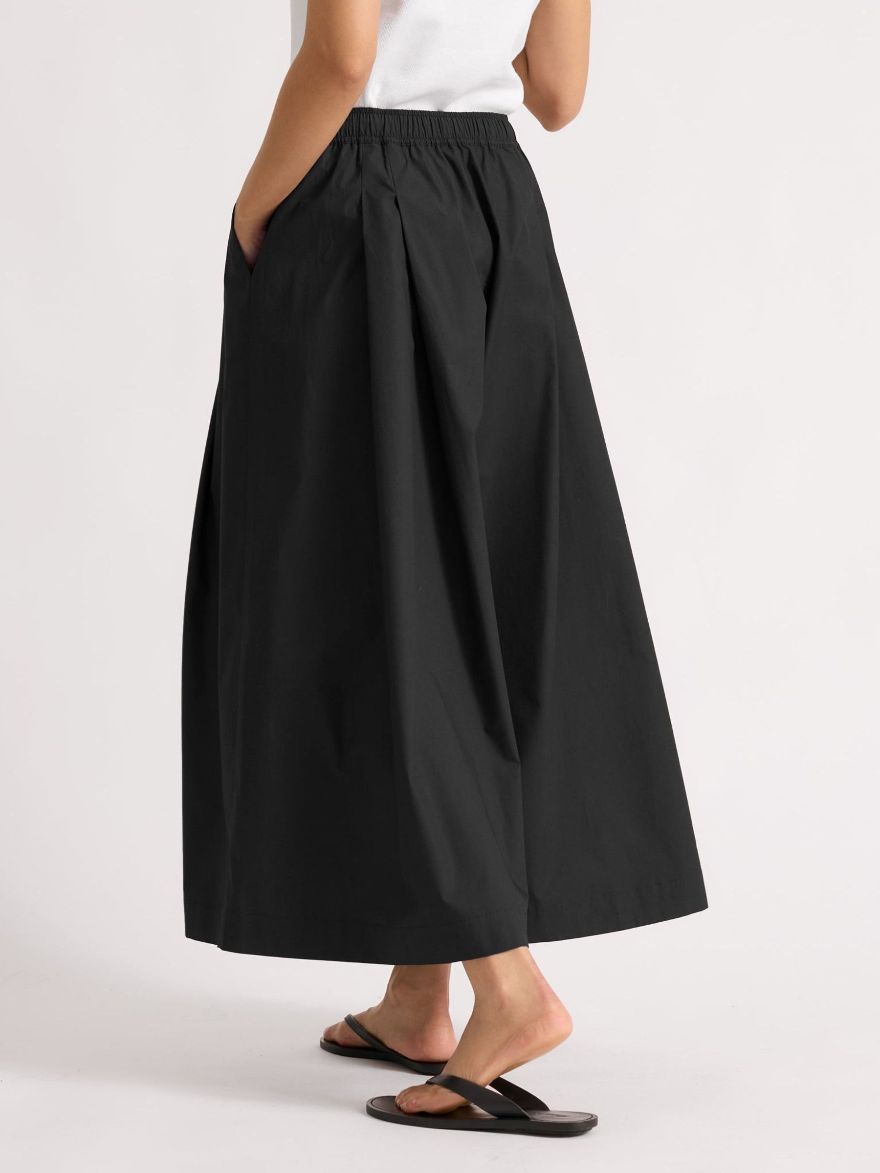 Buy Albaray Black Cotton Wide Culottes from Next USA