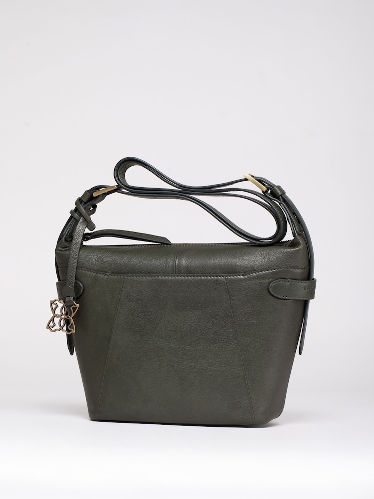 Lakeland Leather Green Newby Cross-Body Bag - Image 2 of 6 Lakeland Leather Green Newby Cross-Body Bag - Image 2 of 6