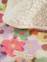 Floral Fleece Baby Blanket - Image 4 of 5