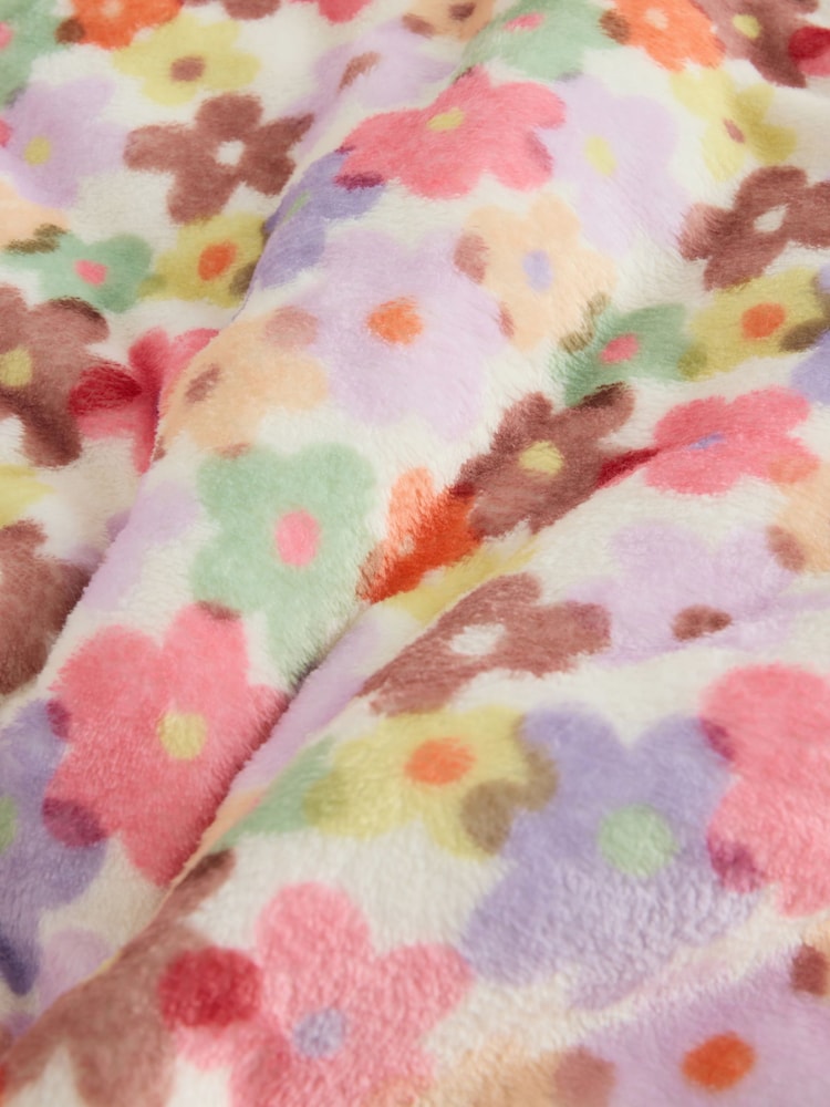 Floral Fleece Baby Blanket - Image 5 of 5