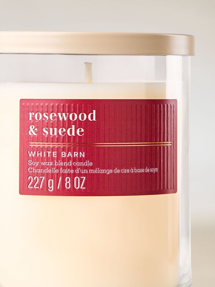 Bath & Body Works Rosewood & Suede Single Wick Candle 227g - Image 2 of 3