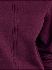 Berenjena morada - Friends Like These Cuello redondo con detalle de costura Suéter - Imagen 6 de 6