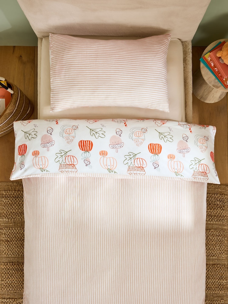 Pumpkin Supersoft Brushed 100% Cotton Duvet Cover and Pillowcase Set - Image 4 of 4