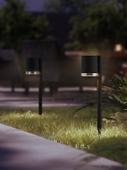 Philips Black LED Fyce Outdoor Solar Pedestal Light - Image 1 of 6