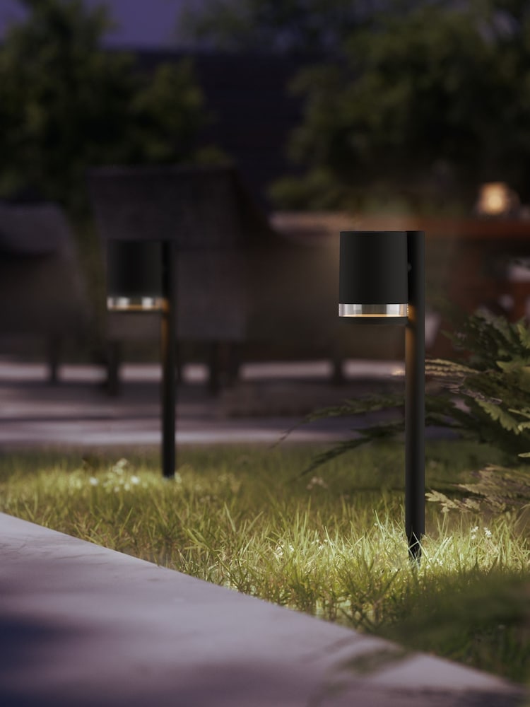 Philips Black LED Fyce Outdoor Solar Pedestal Light - Image 1 of 6