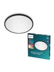 Philips Black LED Superslim 15W 27K Ceiling Light - Image 2 of 6