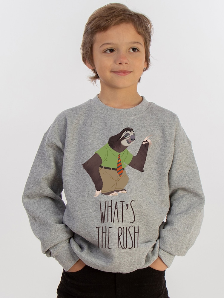 Brands In Grey Zootropolis What's The Rush Sweat Top - Image 1 of 5 Brands In Grey Zootropolis What's The Rush Sweat Top - Image 1 of 5