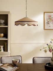 Laura Ashley Natural Buckenham Woven Rattan Ceiling Light - Image 1 of 6