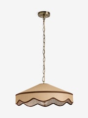 Laura Ashley Natural Buckenham Woven Rattan Ceiling Light - Image 6 of 6