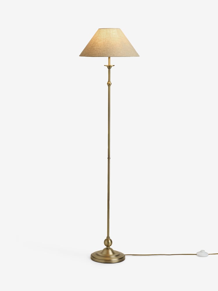 Laura Ashley Brass Ludchurch Floor Lamp - Image 1 of 1