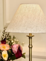 Laura Ashley Brass Ludchurch Complete Table Lamp - Image 3 of 6