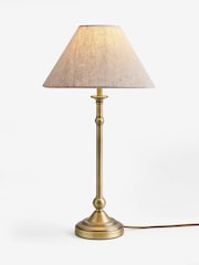Laura Ashley Brass Ludchurch Complete Table Lamp - Image 5 of 6