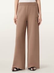 AllSaints Brown Sonny Knit Trousers - Image 1 of 7