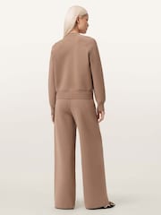 AllSaints Brown Sonny Knit Trousers - Image 2 of 7